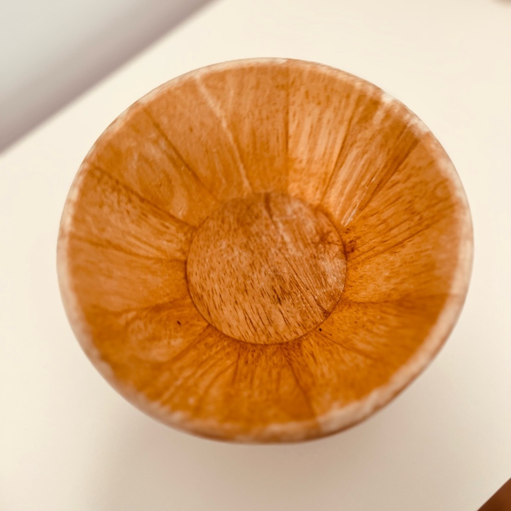 VINTAGE DANSK BLEACH TEAK WOOD MID-CENTURY BOWLS - SET OF 4 - MADE IN THAILAND - Picture 6 of 12
